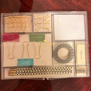 kate spade Stationery Set - Gold, Pink, Green, Blue